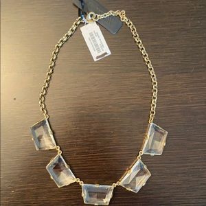 JCrew Clear Gem Necklace